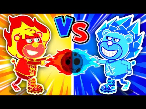 Hot vs Cold Phone Challenge  Learns Kids Safety Tips  Lion Family  Cartoon for Kids